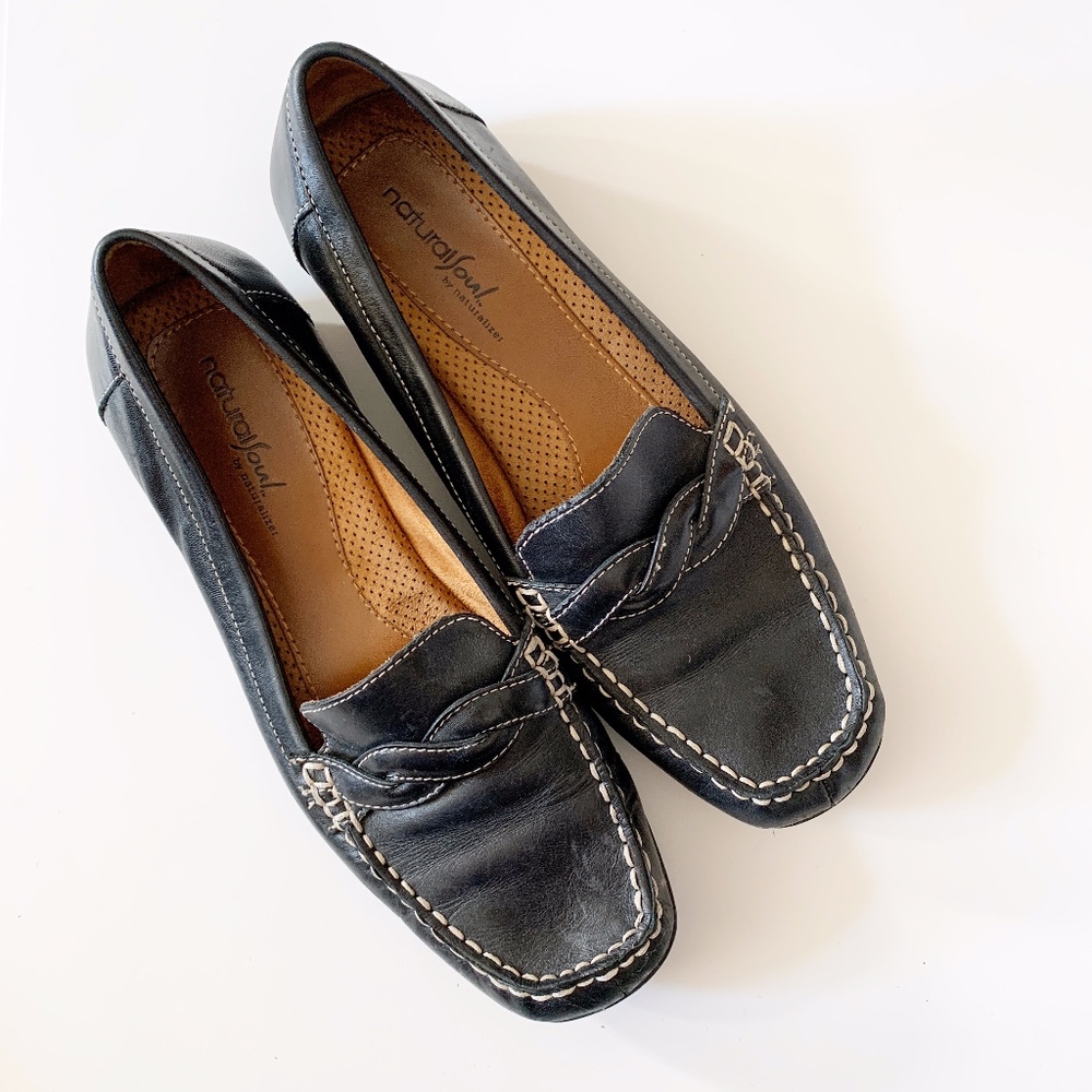 Natural Soul by Naturalizer Black Loafers- Size 9